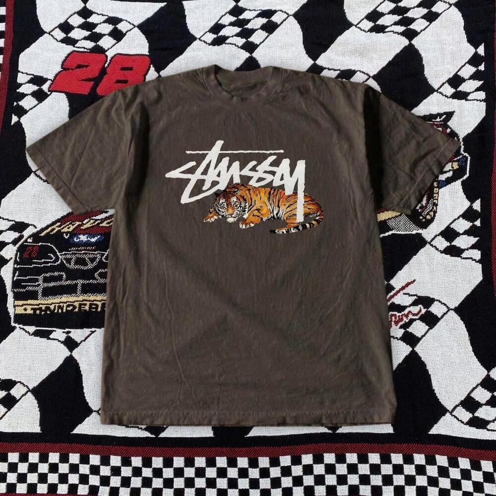 Brown StSsy Tiger Tee 1